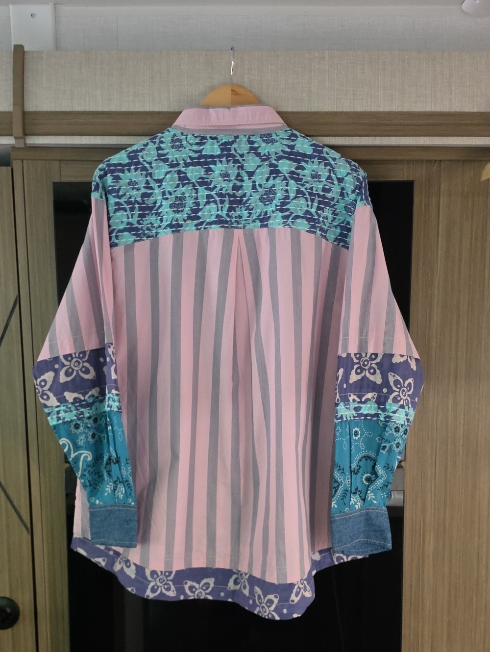 NWOT,"WILD DUNES KANTHA STRIPED DOWN 100%COTTON TOP" BY WE THE FREE - Picture 11 of 17